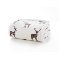 Deyongs Sterling Stag Fleece Throw