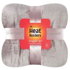 Heat Holder Fleece Blanket/Throw - Grey