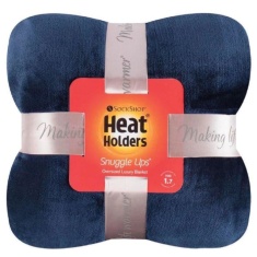 Heat Holder Fleece Blanket/Throw - Navy