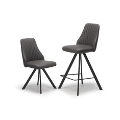 Austin Dining Chair Dark Grey Bison