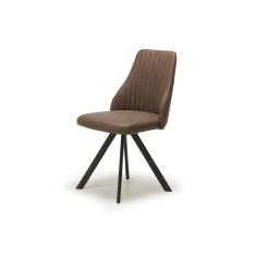 Austin Swivel Dining Chair - Brown Bison Faux Leather Austin Swivel Dining Chair - Brown Bison Faux Leather