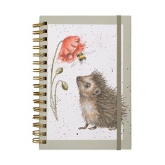 Wrendale A5 Spiral Bound Notebook Hedgehog & Bee