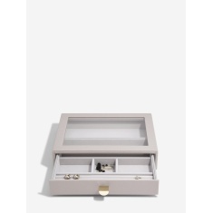 Stackers Taupe Classic Ring/Bracelet Drawer With Glass Lid