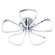 BHS Alvar Petals LED Flush Ceiling Light - Chrome