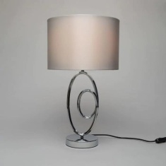 BHS Aspen Sculptural Table Lamps Lamp Chrome