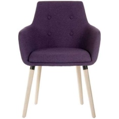 Monza Visitors Chair - Plum