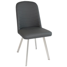 Elan Dining Chair - Grey Vegan Leather Elan Dining Chair - Grey Vegan Leather