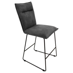 Manhattan Bar Stool Grey Suede Manhattan Bar Stool Grey Suede