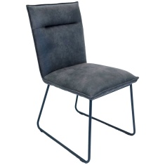 Manhattan Dining Chair - Grey Suede Manhattan Dining Chair - Grey Suede