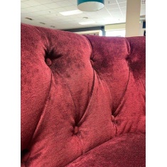 Alexander & James Jude Chair in Devore Damson Fabric with Antique Studs