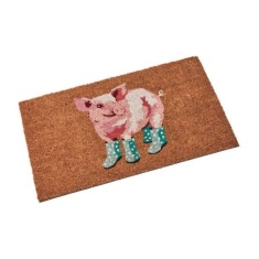 Smart Garden Pig in Wellies Decoir Mat 45 x 75 cm