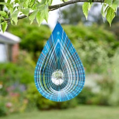 Smart Garden Crystal Teardrop Spinner - Azure