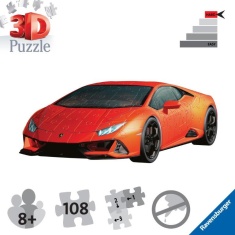 Ravensburger Lamborghini Huracan Evo 3D, 108pc - Orange