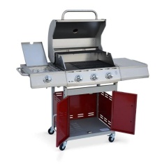 Landmann Rexon 4.1 - 4 Burner Gas Red Barbecue