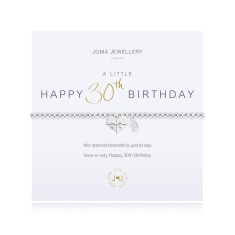 Joma Jewellery A Little 'Happy 30th Birthday' Bracelet Joma Jewellery A Little 'Happy 30th Birthday' Bracelet