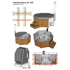 Gardenhouse24 Hot Tub Delux 240
