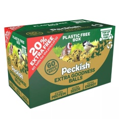 Peckish Wild Bird Food Extra Goodness Energy Balls - 50 + 20% Extra Free