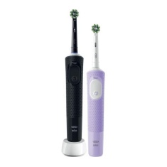 Oral B Vitality Pro Electric Toothbrush - Black & Purple Duo