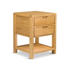 Ercol Bosco 2 Drawer Bedside Cabinet