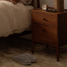 Ercol Salina 2 Drawer Bedside Cabinet