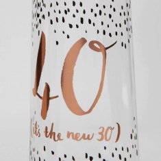 Luxe Birthday Flute 40th