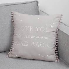 Bambino Linen Cushion Love You To The Moon & Back