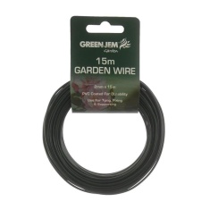 Green Jem 15m Coated Garden Wire