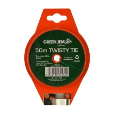Green Jem 50m Twisty Tie With Cutter