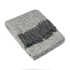 Riva Weaver Grey Throw
