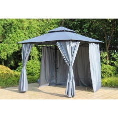 Royalcraft Cambridge Compact Gazebo 2.75m x 2.75m - Grey