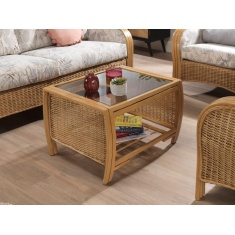 Desser Centurion Light Oak Coffee Table & Glass