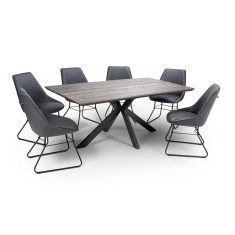 Phoenix 180cm Dining Table - Grey