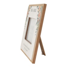 6 X 4 - Love Story Wooden Photo Frame - Mr & Mrs