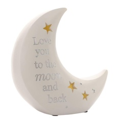 Bambino Moon Shaped Resin Nightlight Love You To The Moon