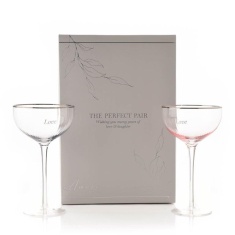 Amore Set of 2 Coupe Glasses Love