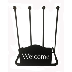 Poppy Forge 2 Pair Boot Rack - Welcome Poppy Forge 2 Pair Boot Rack - Welcome