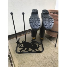 Poppy Forge 2 Pair Boot Rack - Welsh Dragon Poppy Forge 2 Pair Boot Rack - Welsh Dragon