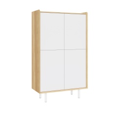 Bell & Stocchero Balto Tall Cabinet - White