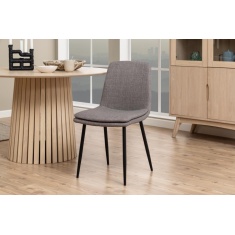 Becca Dining Chair - Light Grey Brown Becca Dining Chair - Light Grey Brown