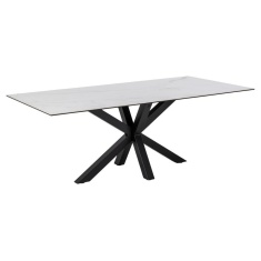 Heaven 200cm Dining Table - White Ceramic