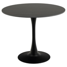 Malta 90cm Dining Table - Matt Black Ceramic Malta 90cm Dining Table - Matt Black Ceramic
