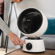 Igenix IGFD4009W 9-Inch Digital Turbo Air Circulator Fan - White