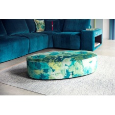 G Plan Vintage Allen Oval Fabric Footstool
