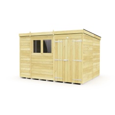 DIY Sheds Pent Shed - Double Door DIY Sheds Pent Shed - Double Door