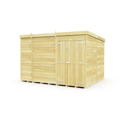 DIY Sheds Pent Shed - Double Door