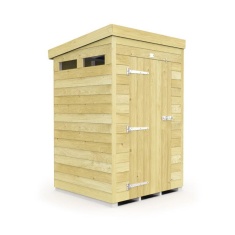 DIY Sheds Pent Security Shed - Single Door