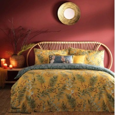 Furn Mazari Exotic Jungle Mustard Duvet Cover Set