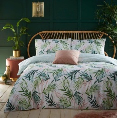 Furn Bali Palm Botanical Green Duvet Cover Set