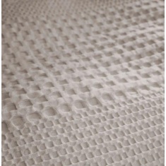Pineapple Elephant Caspian Waffle Stone Duvet Set