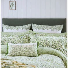 Morris & Co Willow Bough Leaf Green Duvet Cover